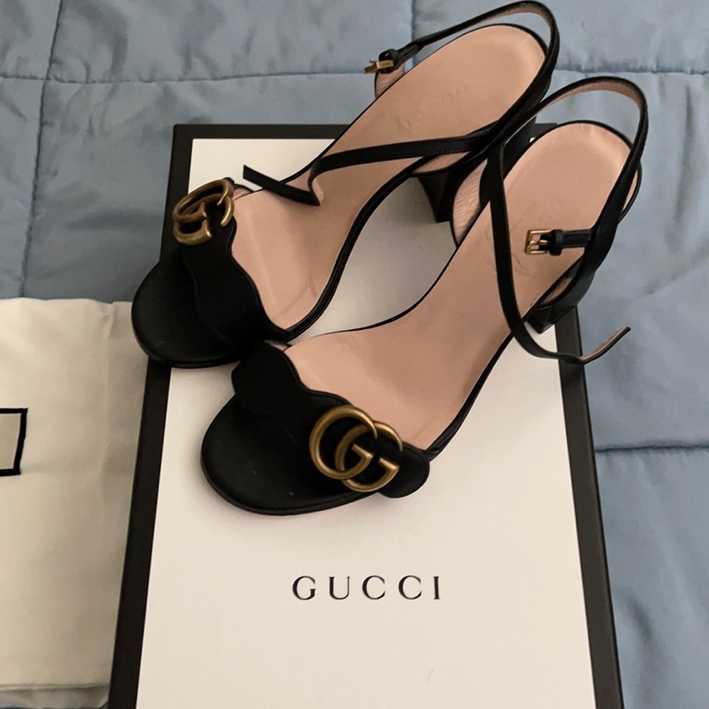 Gucci block heels